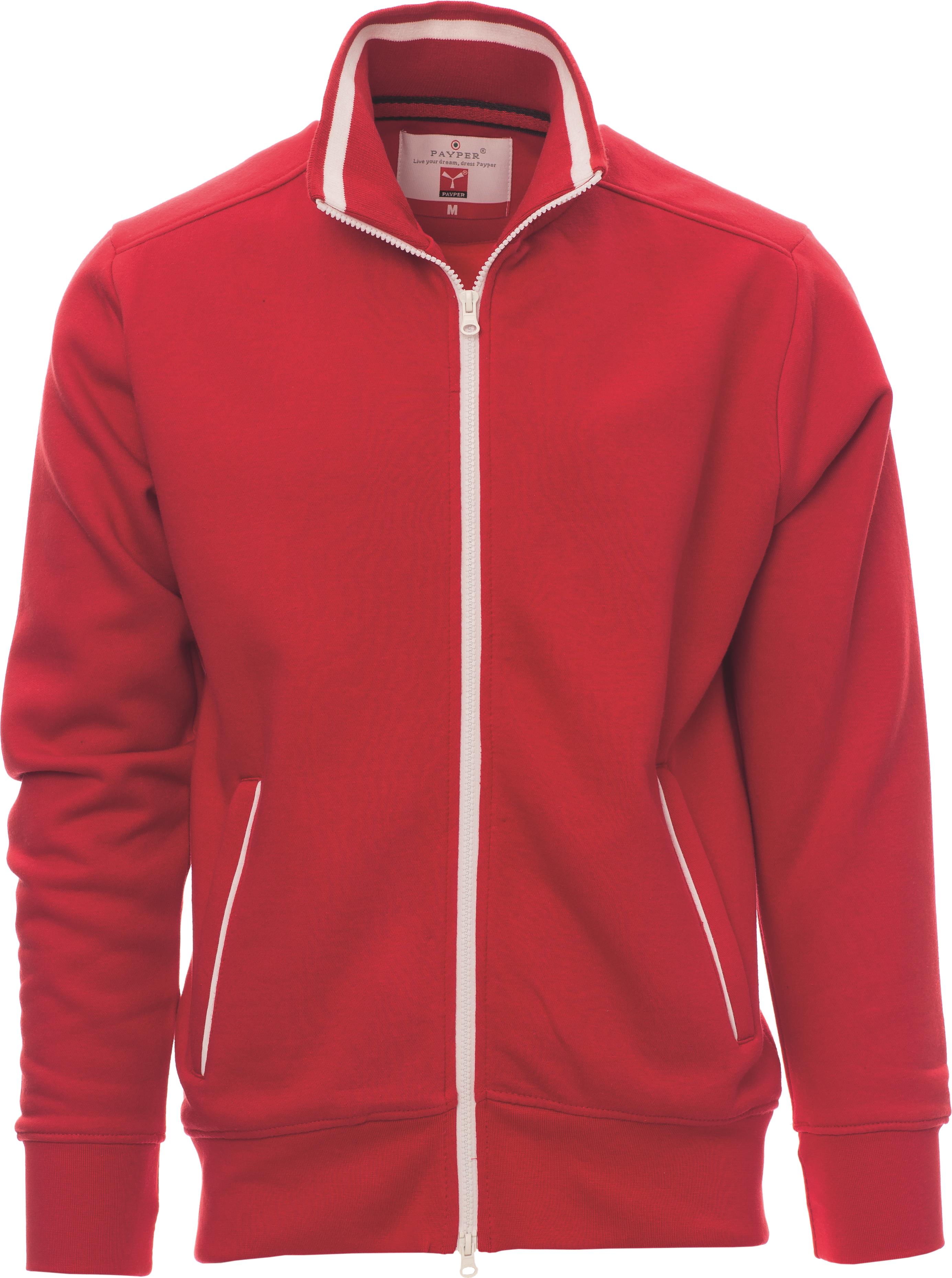 Teamvest met rits - heren - 0014 red white front 6 - 0014 (3XL) Rood - Wit