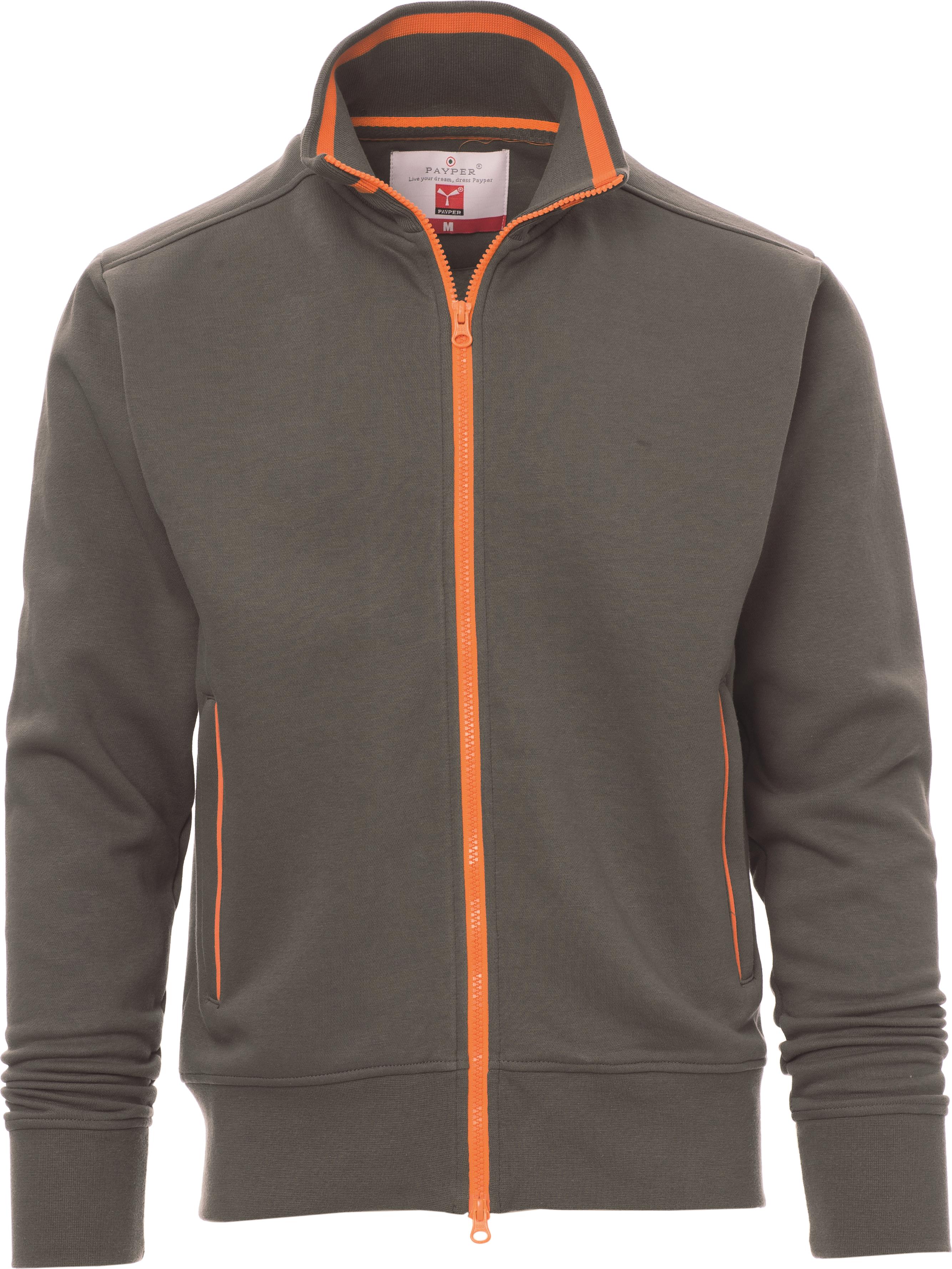 Teamvest met rits - heren - 0014 smoke orange front 7 - 0014 (4XL) Smoke - Oranje