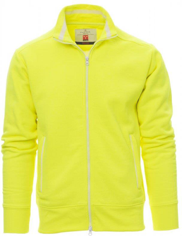 Teamvest met rits - heren - 0014 yellow fluo white front - 0014 (XS) Geel - Wit