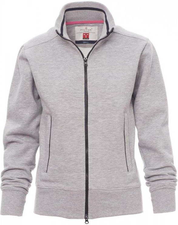 Teamvest met rits - dames - 0015 melange grey navy blue front 4 - 0015 (XL) Grijs - Navy Blue