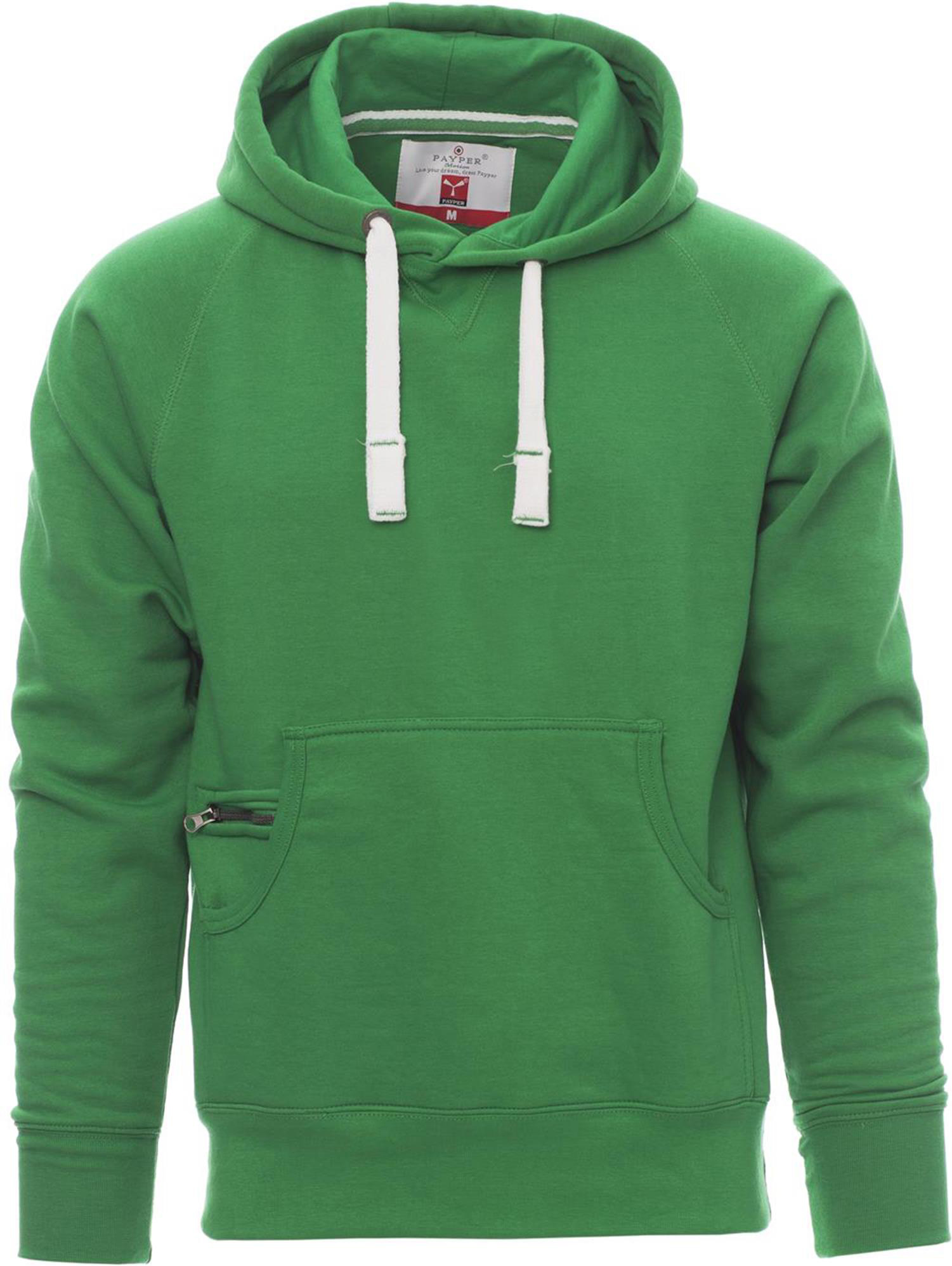 Hoodie zonder rits - heren - 0019 jelly green front 4 - 0019 (XL) Groen