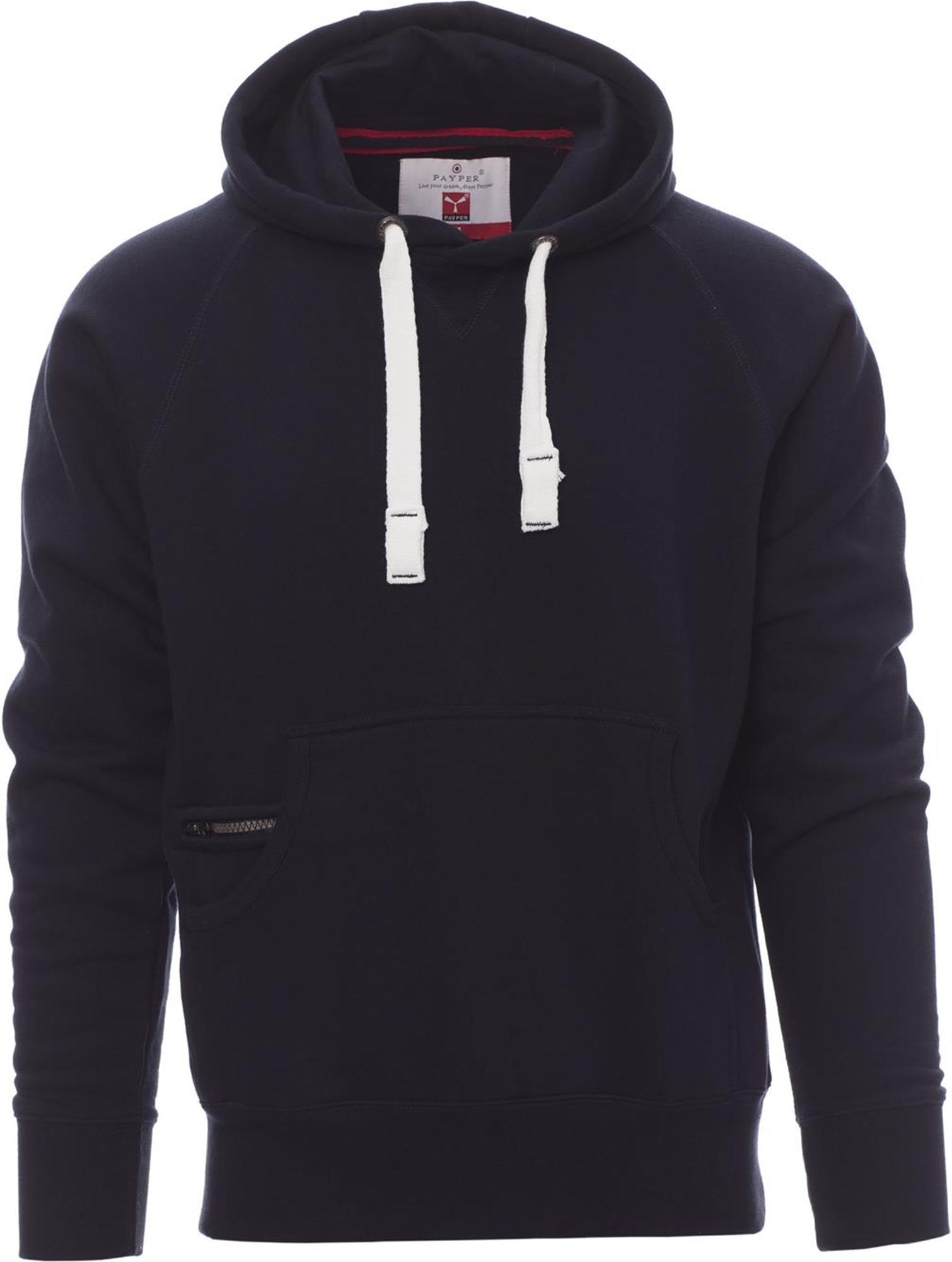 Hoodie zonder rits - heren - 0019 navy blue front 3 - 0019 (L) Navy blue