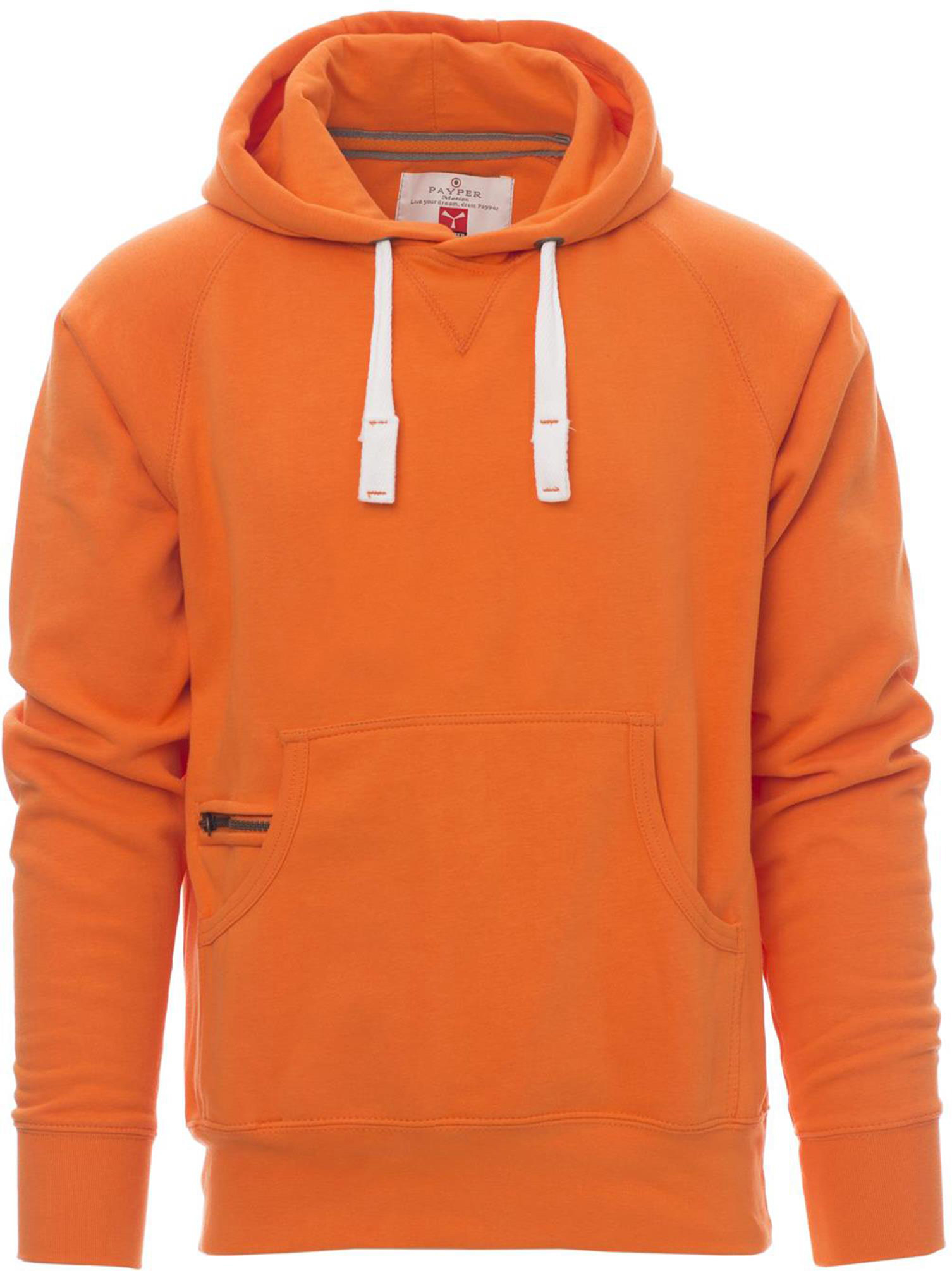 Hoodie zonder rits - heren - 0019 orange front 3 - 0019 (L) Oranje