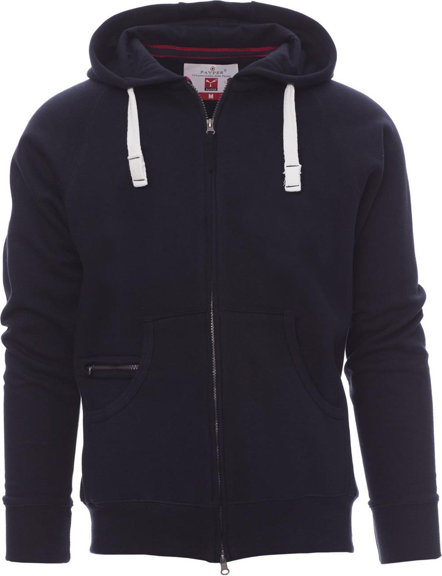 Hoodie met rits - heren - 0021 navy blue front 7 - 0021 (4XL) Navy Blue