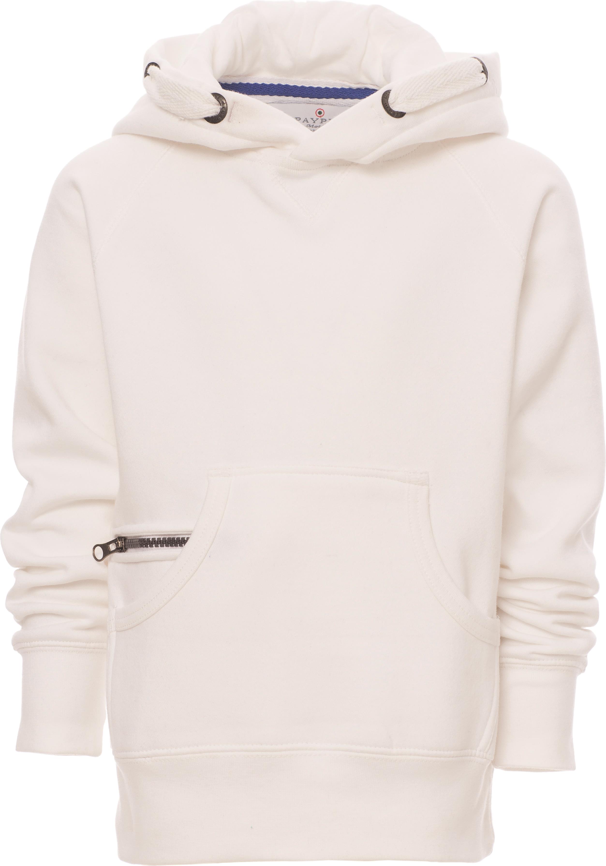 Hoodie zonder rits - junior - 0023 white front 3 - 0023 (152) Wit