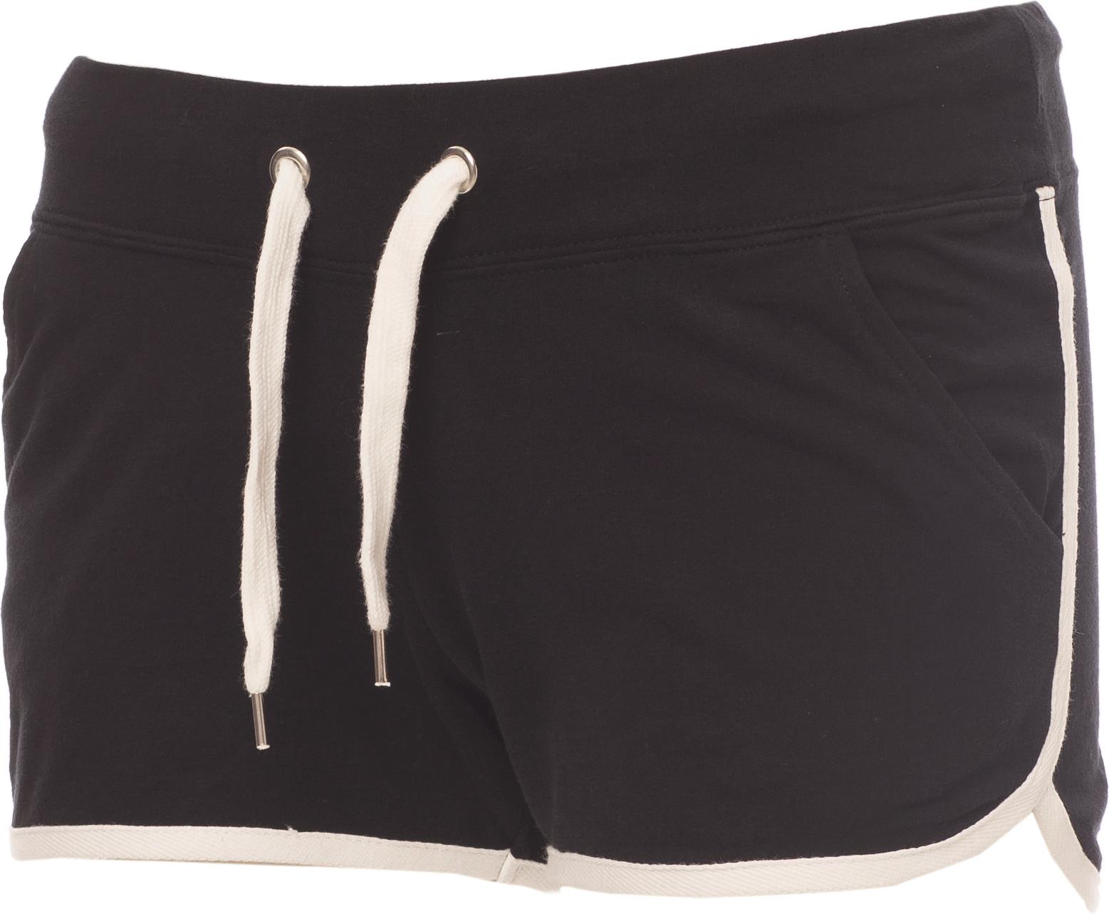 Sportbroek Dames - 0160 black white front - 0160 Zwart S