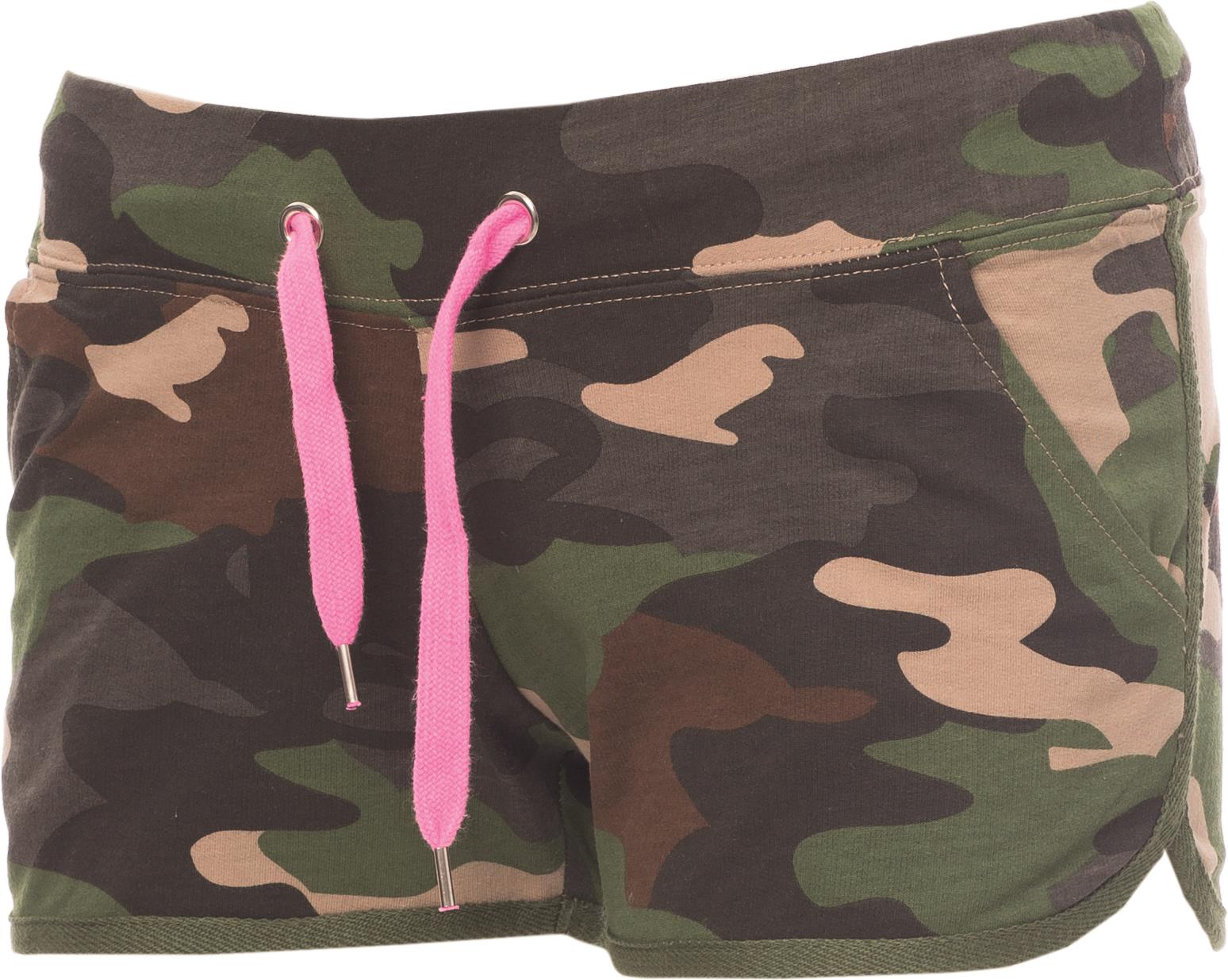 Sportbroek Dames - 0160 camouflage fluorescent fuchsia front 2 - 0160 Camouflage L