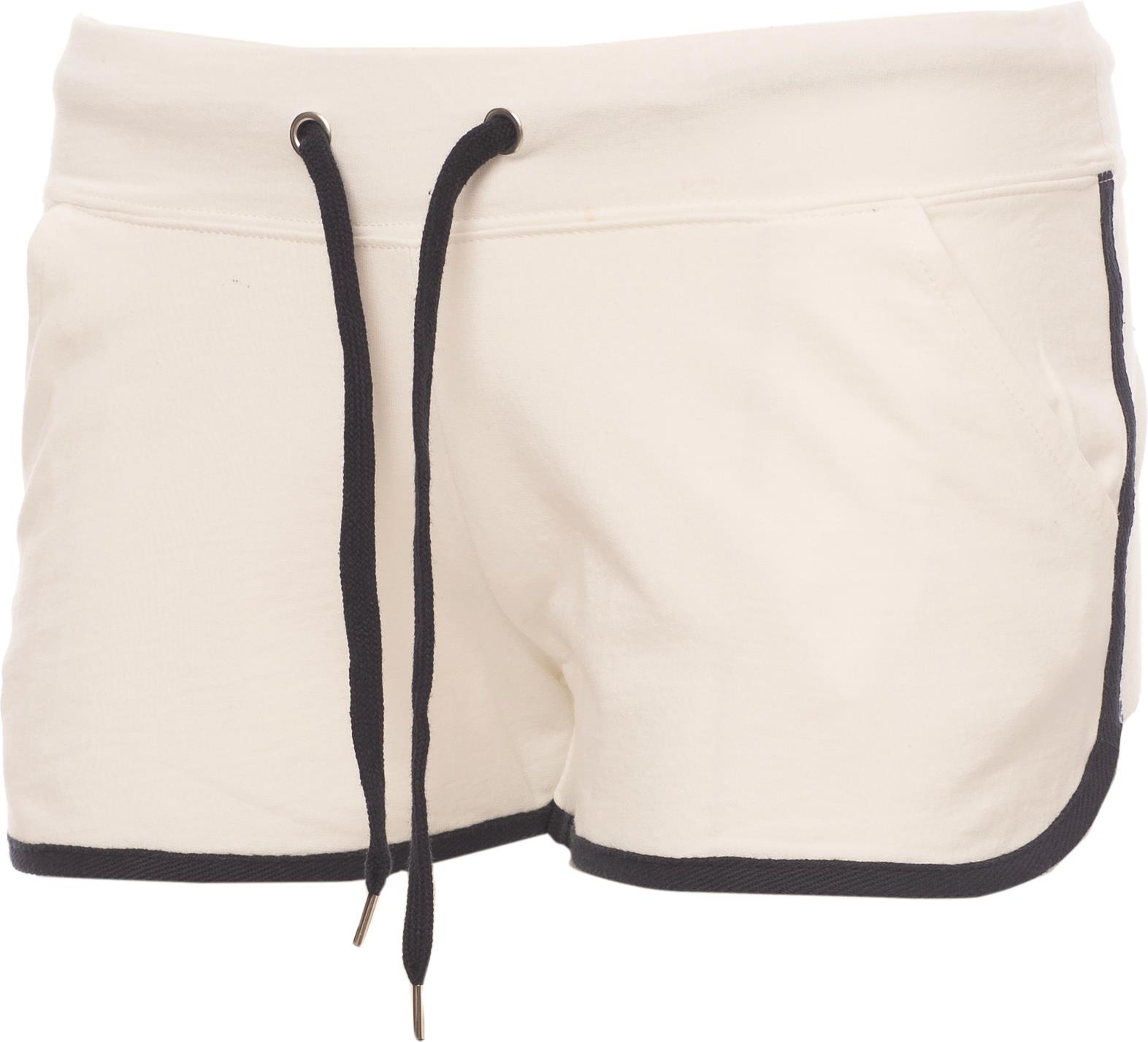 Sportbroek Dames - 0160 white navy blue front 2 - 0160 Wit L