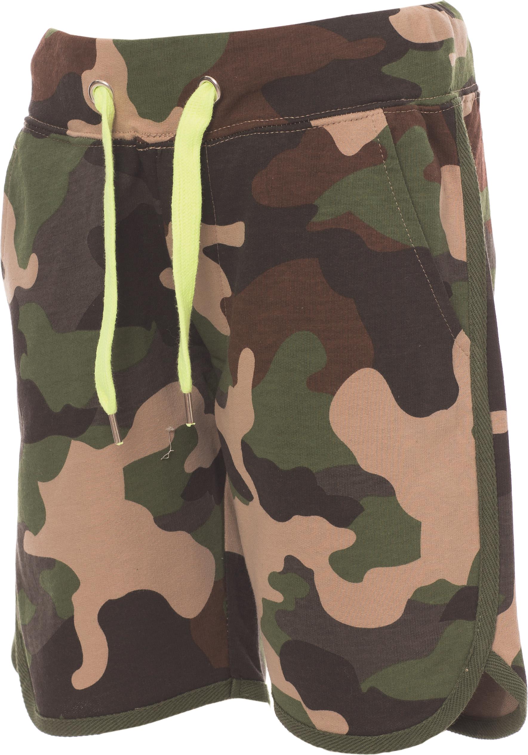 Sportbroek Kids - 0161 camouflage fluorescent yellow front - 0161 Camouflage 128