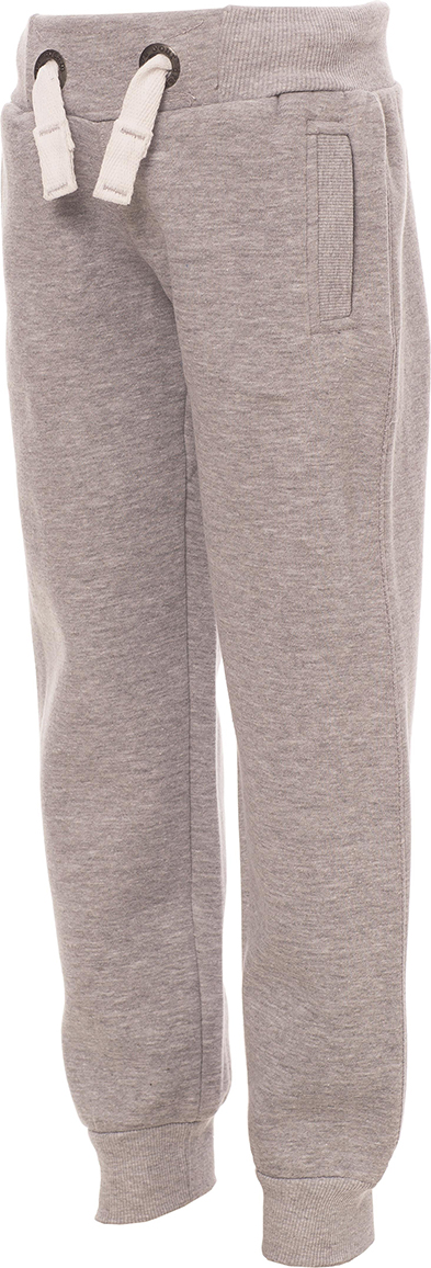 Joggingbroek Kids - 1246 melange grey front 2 - 1246 Grijs 128