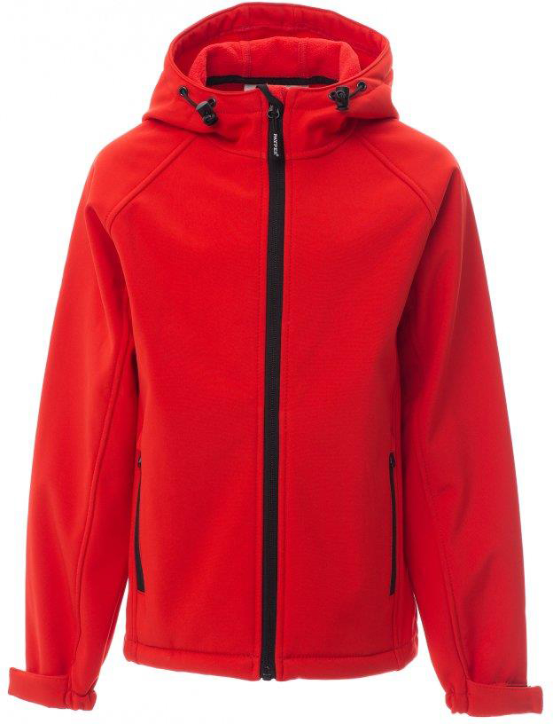 Softshell - junior - 1605 red front 2 - 1605 (140) Rood