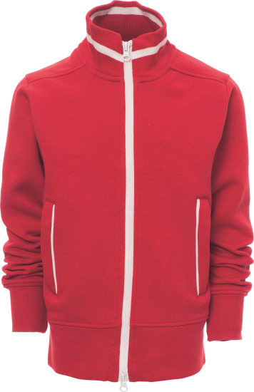 Teamvest met rits - junior - Rood wit - 0016 (116) Rood - Wit